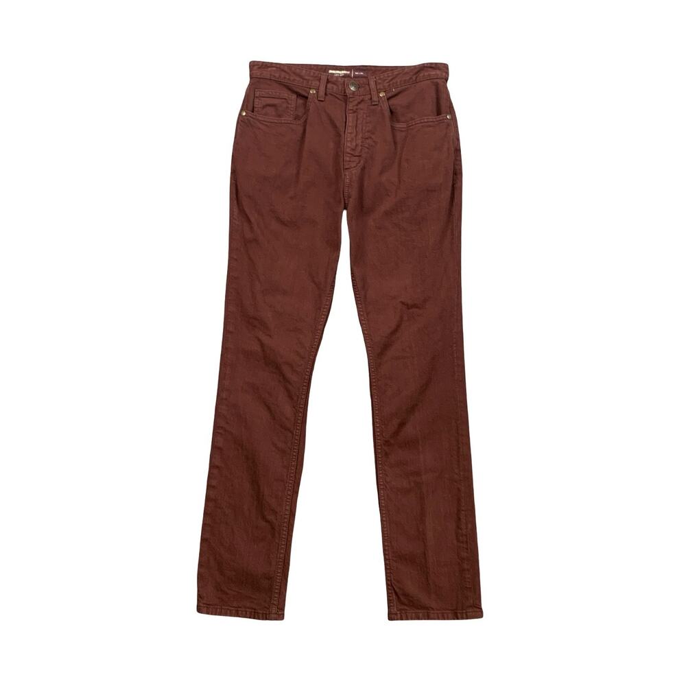 Johnston Murphy Jeans Mens 30 Mahogany Slim Straight Stretch High Rise Denim